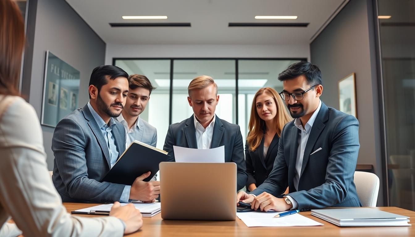 Business agreement signing